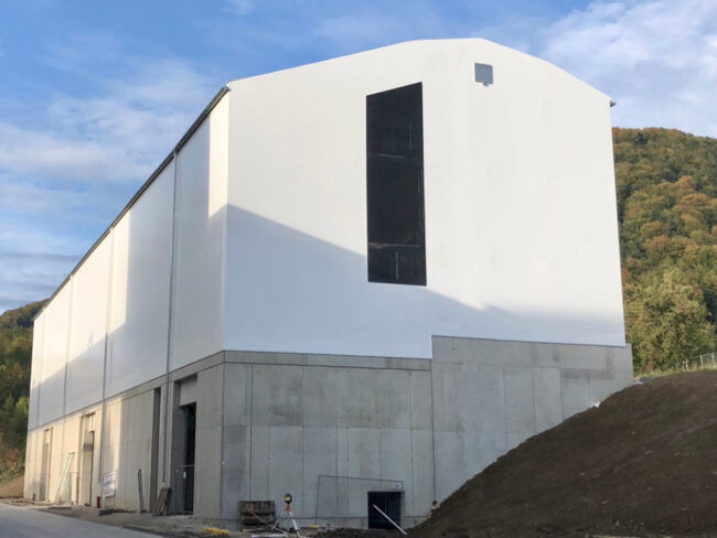 Modular Sonderhalle von vorne