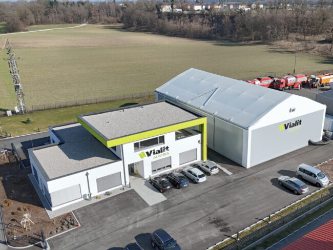 Modular Giebelhalle von vorne
