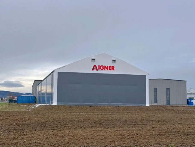Modular Giebelhalle von vorne