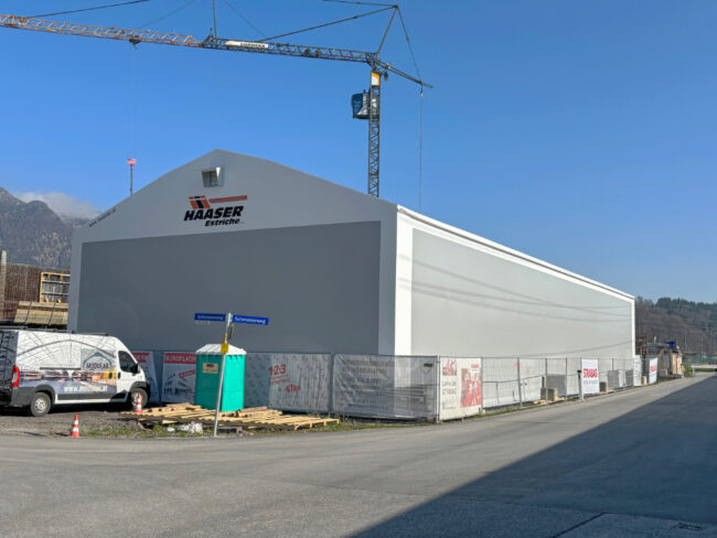 Modular Giebelhalle von vorne